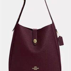 Coach Hadley Large Shoulder Bag in Burgundy